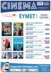 Eymet cinema programme May 2026